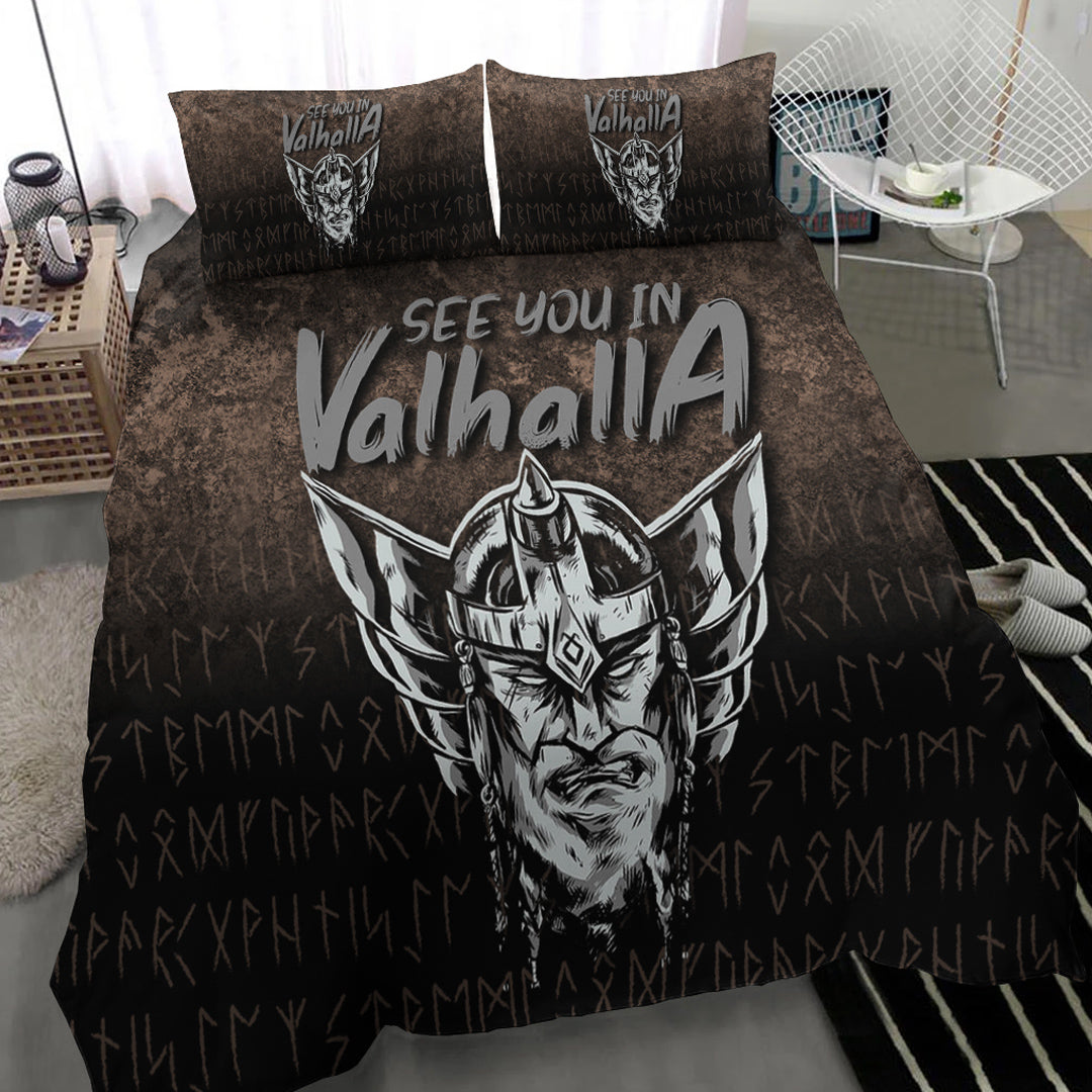 Viking Bedding Set See You In Valhalla Ver02