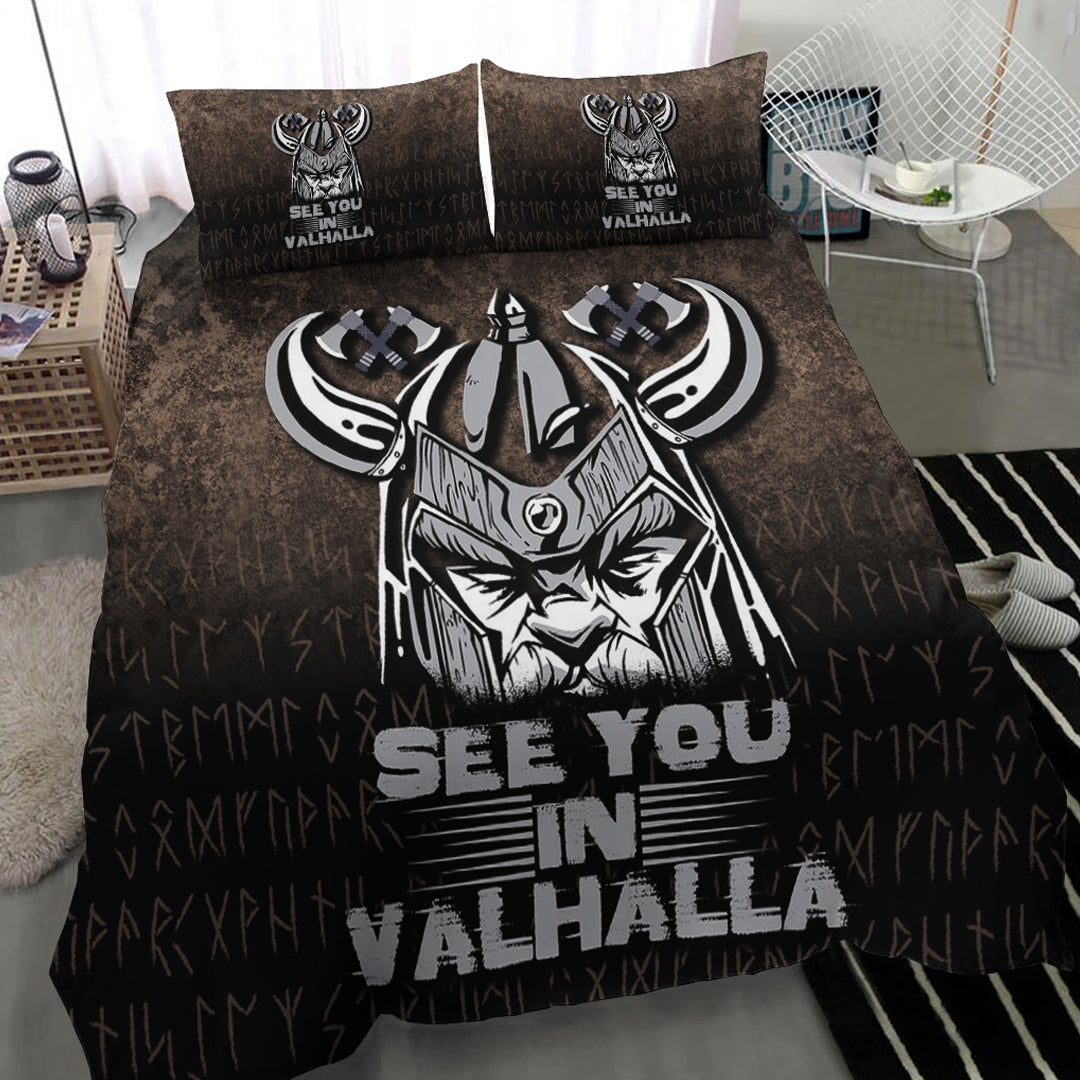 Viking Bedding Set See You In Valhalla Ver01