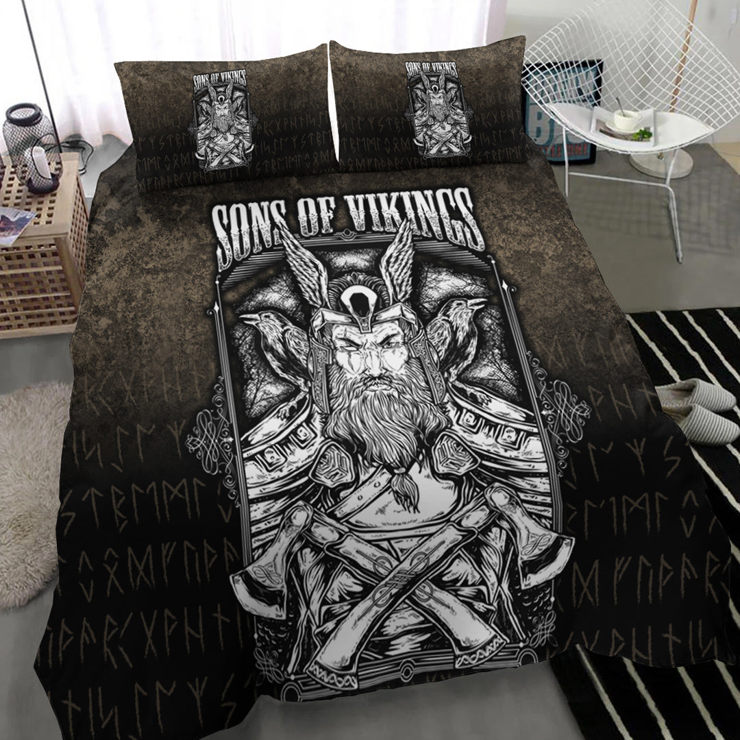 Viking Bedding Set Sons of Odin Valhalla Style Ver03