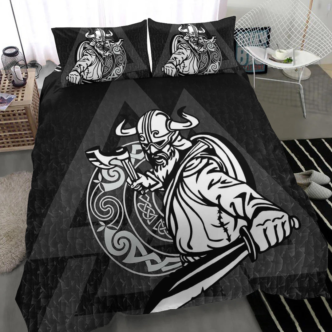 Viking Bedding Set Warriors Valknut Style