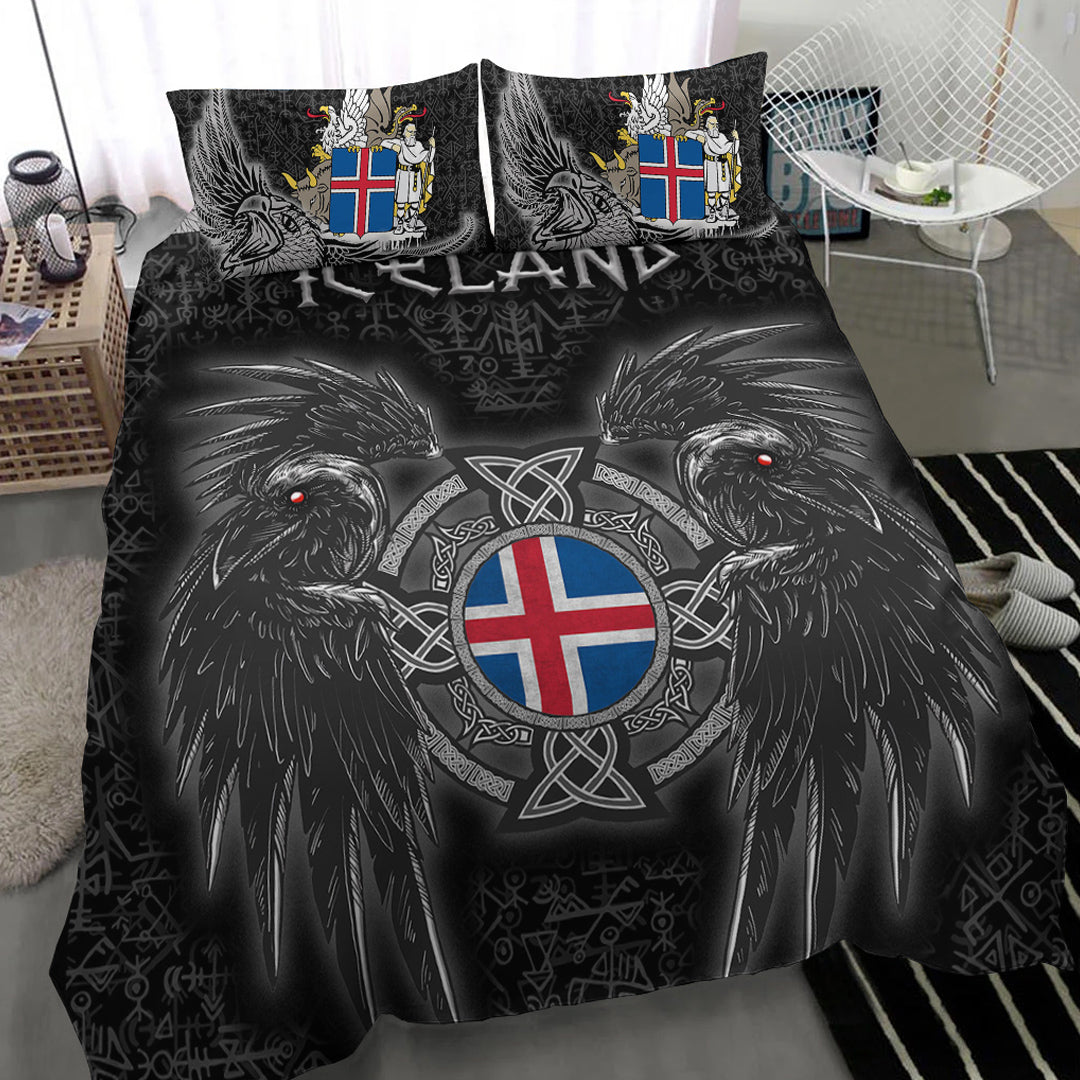 Viking Bedding Set Iceland Viking Raven