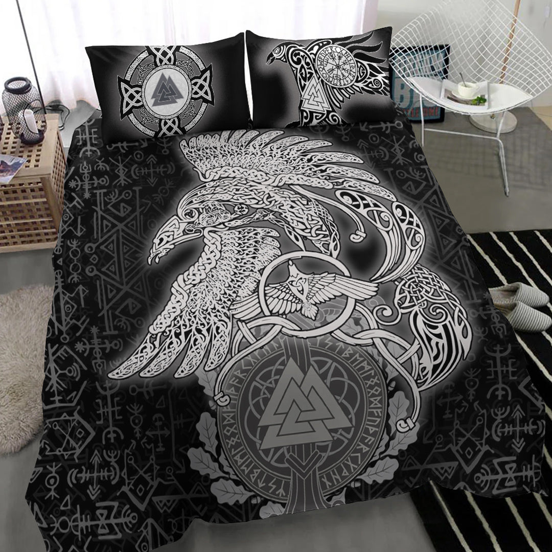 Viking Bedding Set Raven Celtic