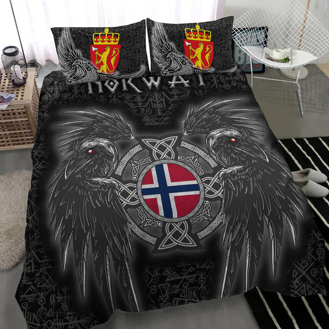 Viking Bedding Set Norway Viking Raven