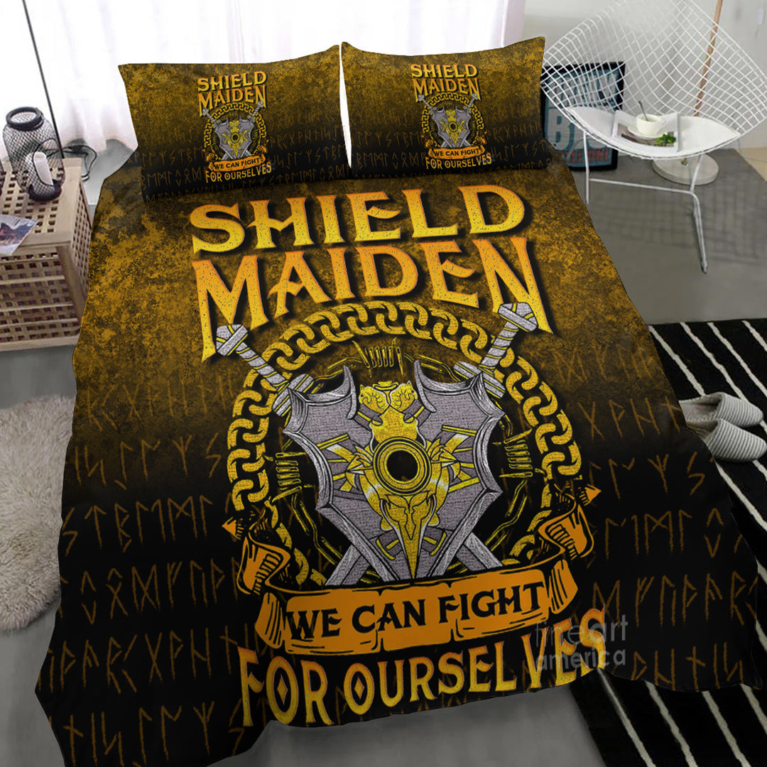 Viking Bedding Set Shield Maiden We Can Fight For Ourselves