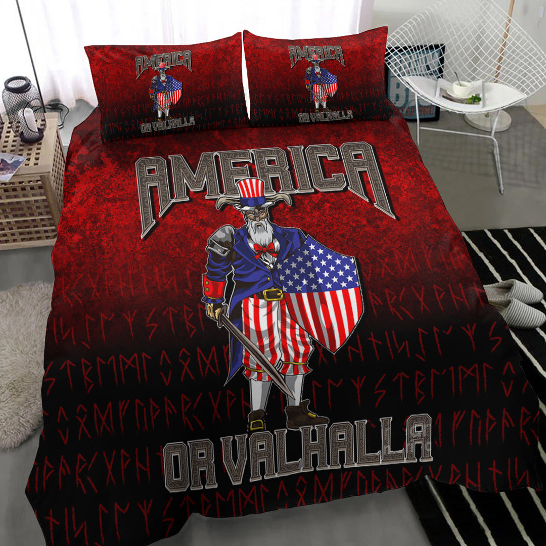 Viking Bedding Set America Or Valhalla Ver01