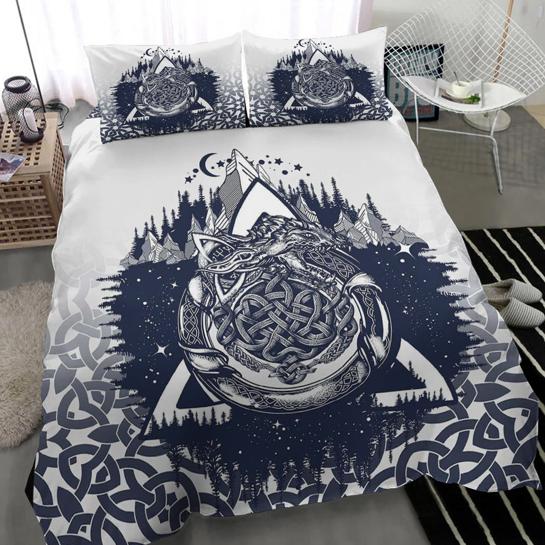 Viking Bedding Set Ouroboros Celtic Style Ver01