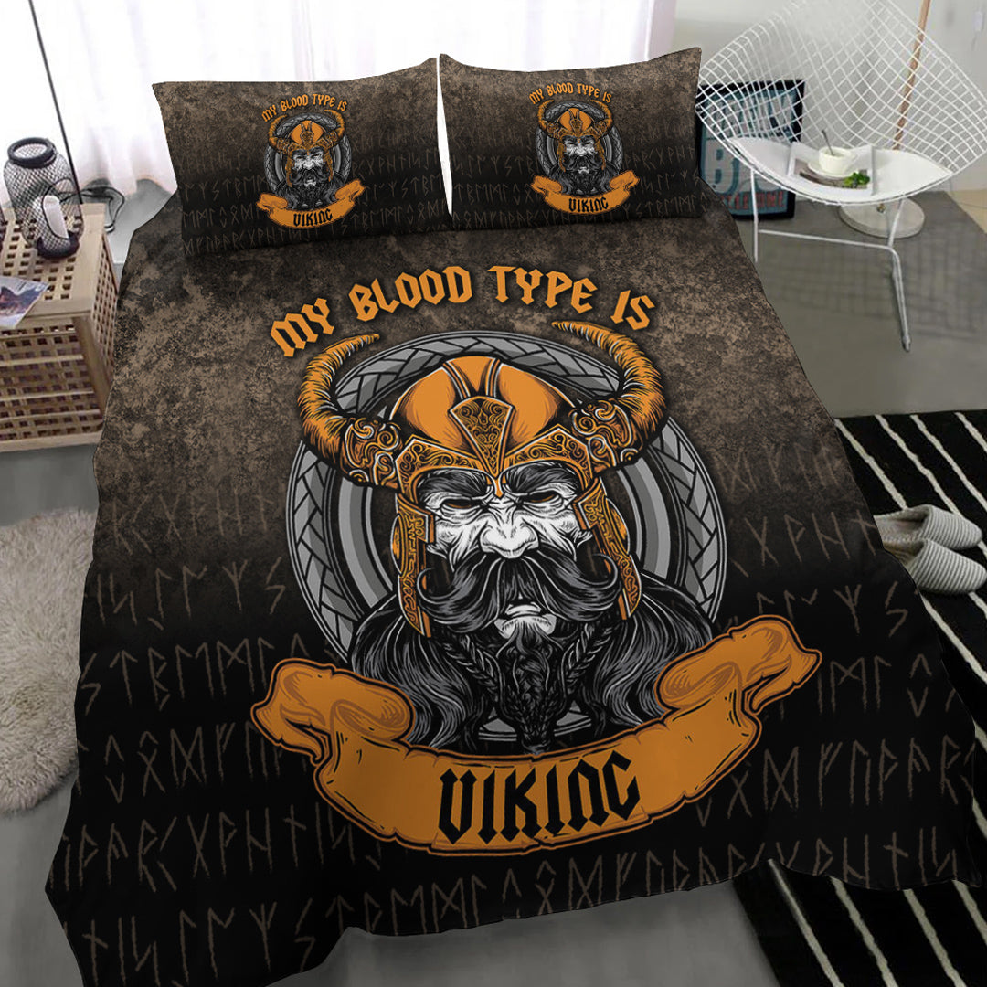 Viking Bedding Set My Blood Type is Viking