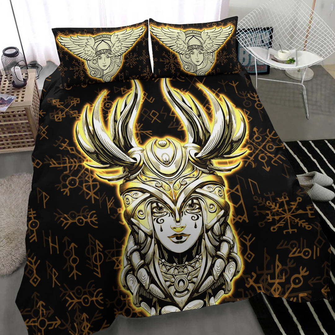 Viking Bedding Set Viking Valkyrie Gold