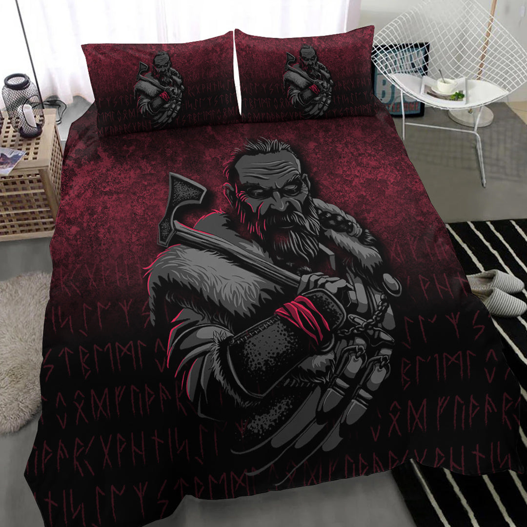 Viking Bedding Set Viking Warrior With Axe