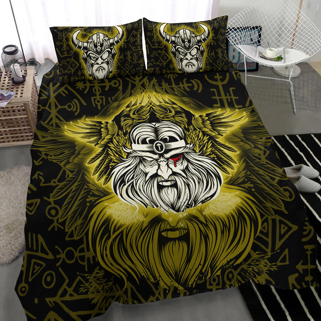 Viking Bedding Set Viking Odin Gold