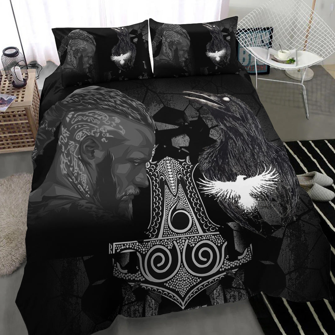 Viking Bedding Set Ragnar and Raven