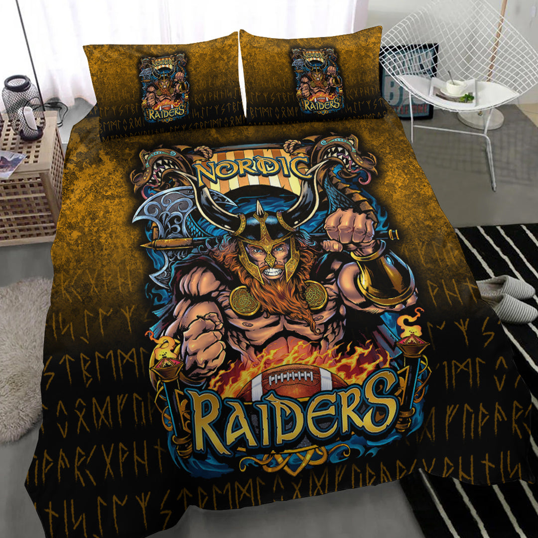 Viking Bedding Set Viking Nordic Raiders