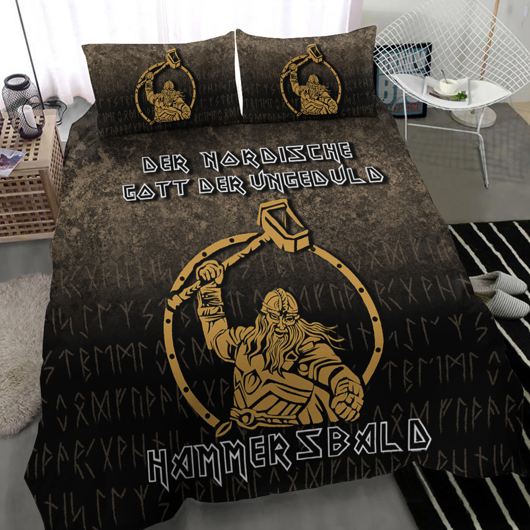 Viking Bedding Set The Nordic God Of Impatience Hammersbald