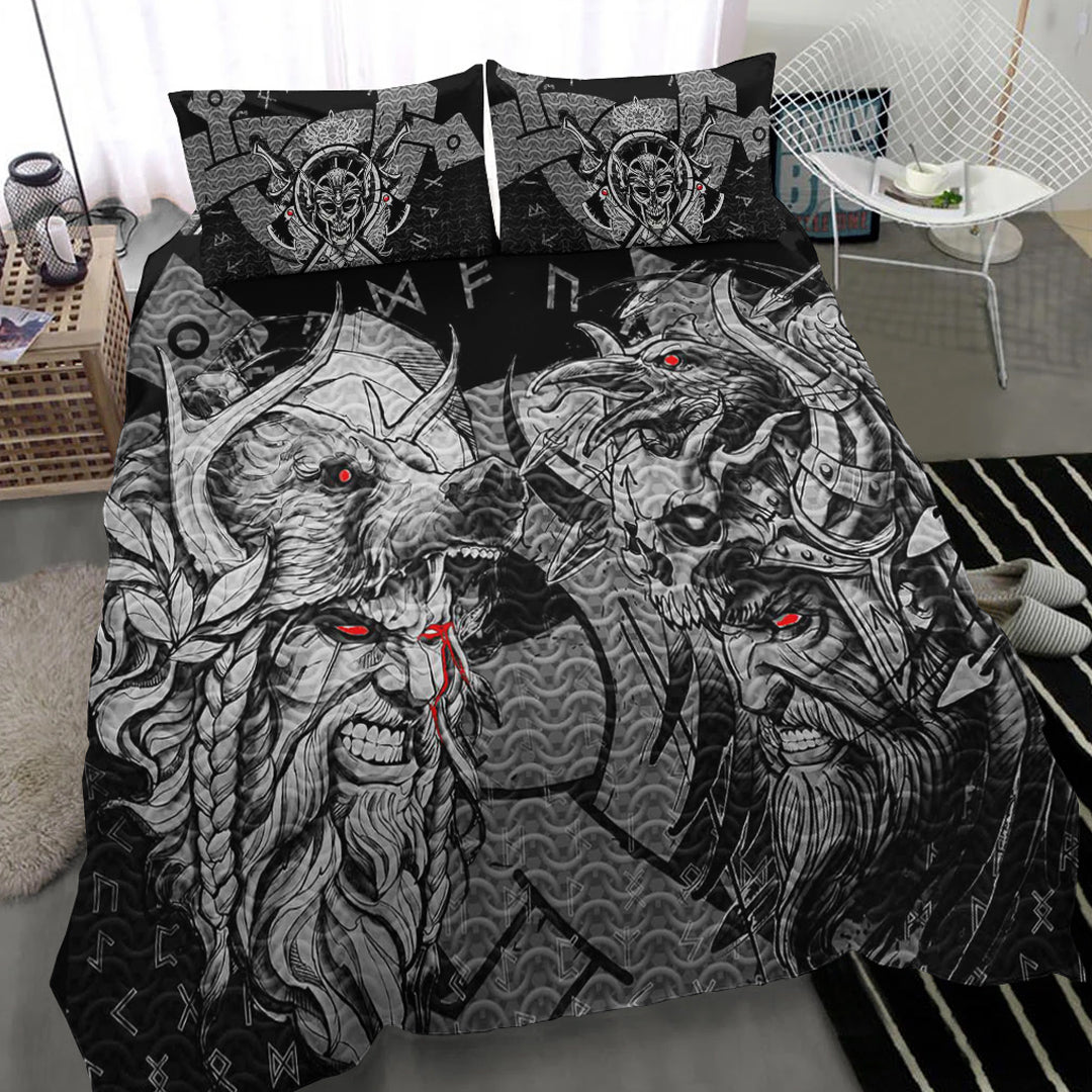 Viking Bedding Set Norse Warrior Berserker