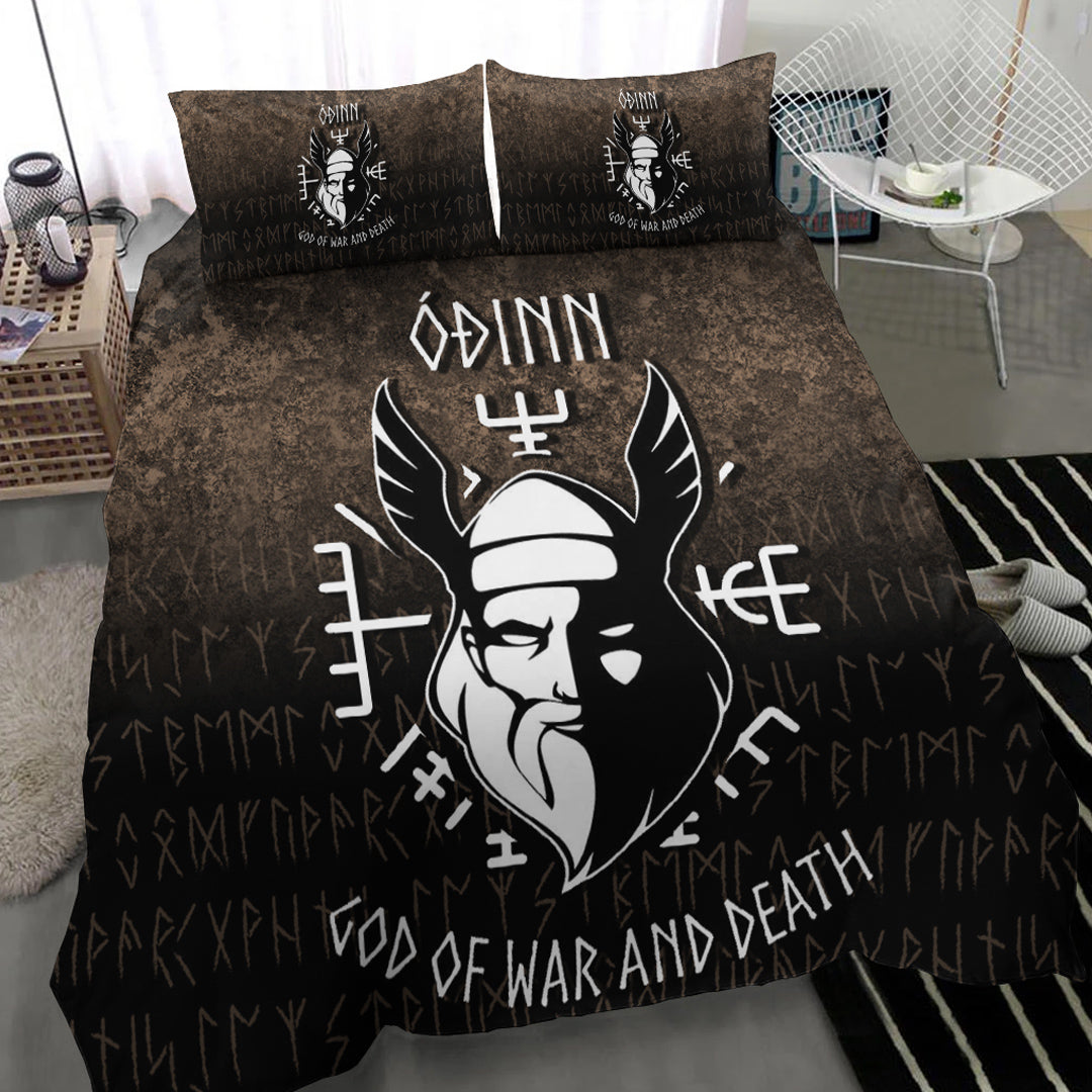 Viking Bedding Set Odin God Of War And Death