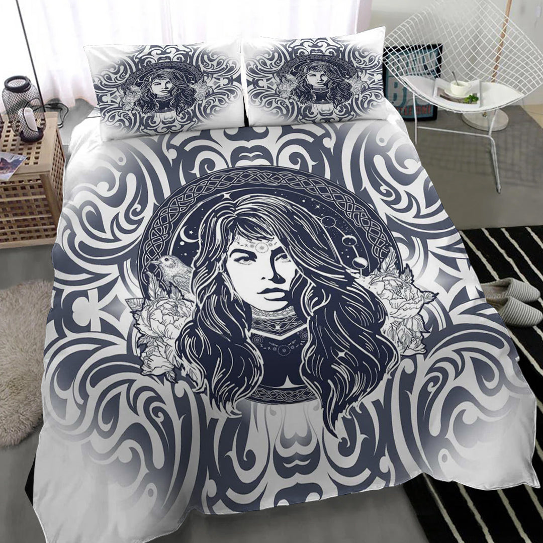 Viking Bedding Set Celtic Wicca Sorceress