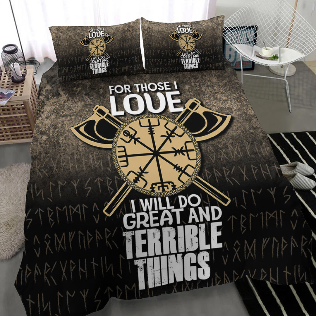 Viking Bedding Set For Those I Love I Will Do Great And Terrible Things