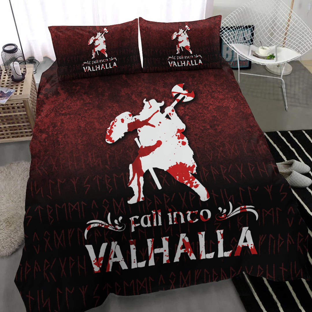 Viking Bedding Set Fall Into Valhalla