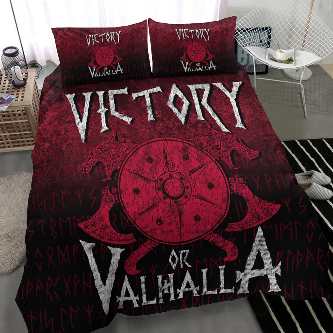 Viking Bedding Set Victory or Valhalla Ver01