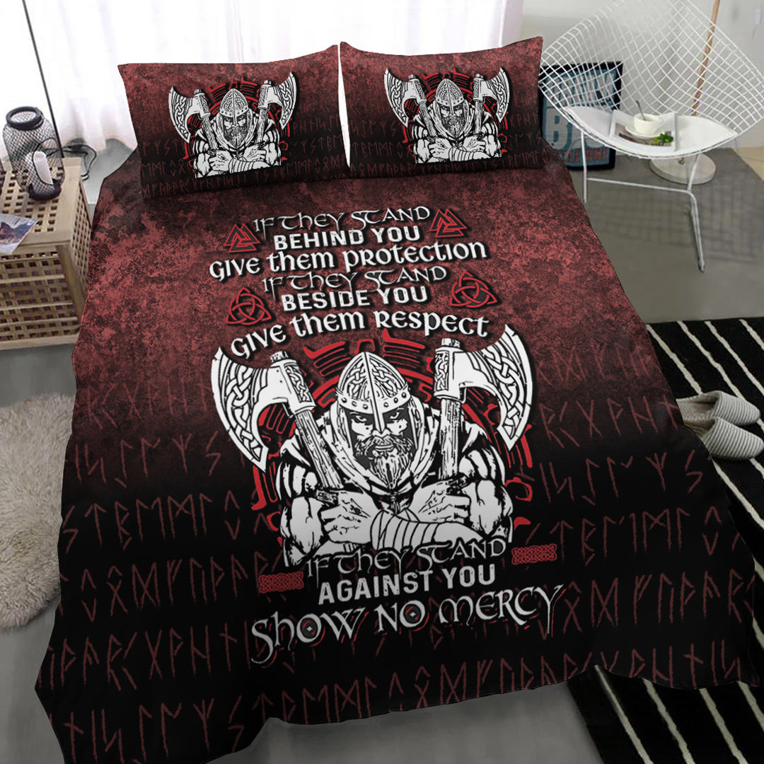 Viking Bedding Set Against You Show No Mercy