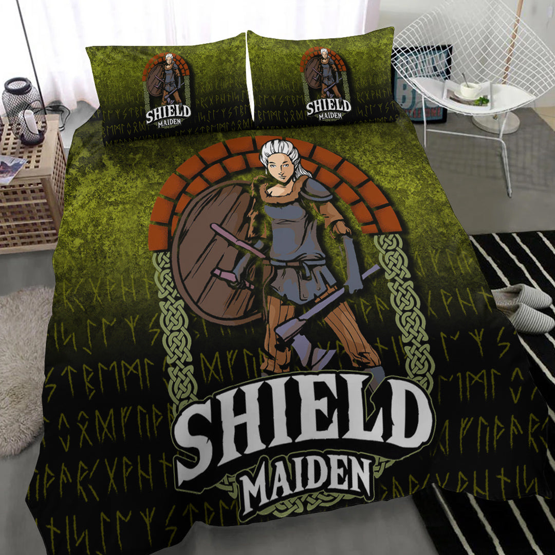 Viking Bedding Set Viking ShieldMaiden Ver01