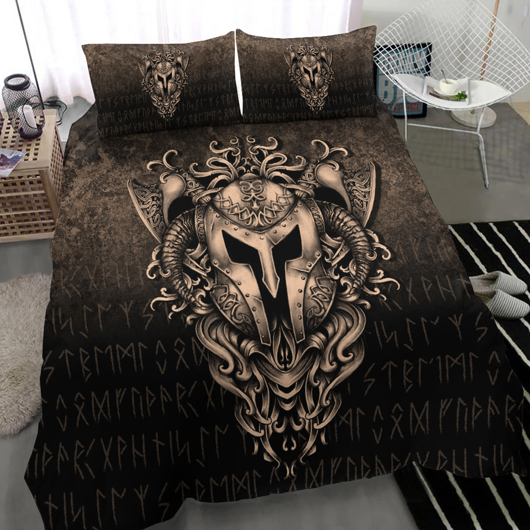 Viking Bedding Set The Armor Of Viking Gold Version