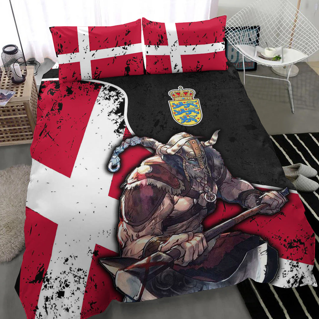 Viking Bedding Set Denmark Warrior Brush Style