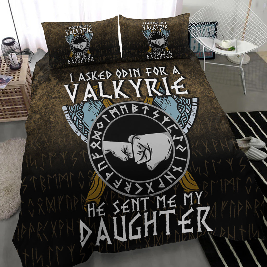 Viking Bedding Set I asked Odin for a Valkyrie Viking Daughter