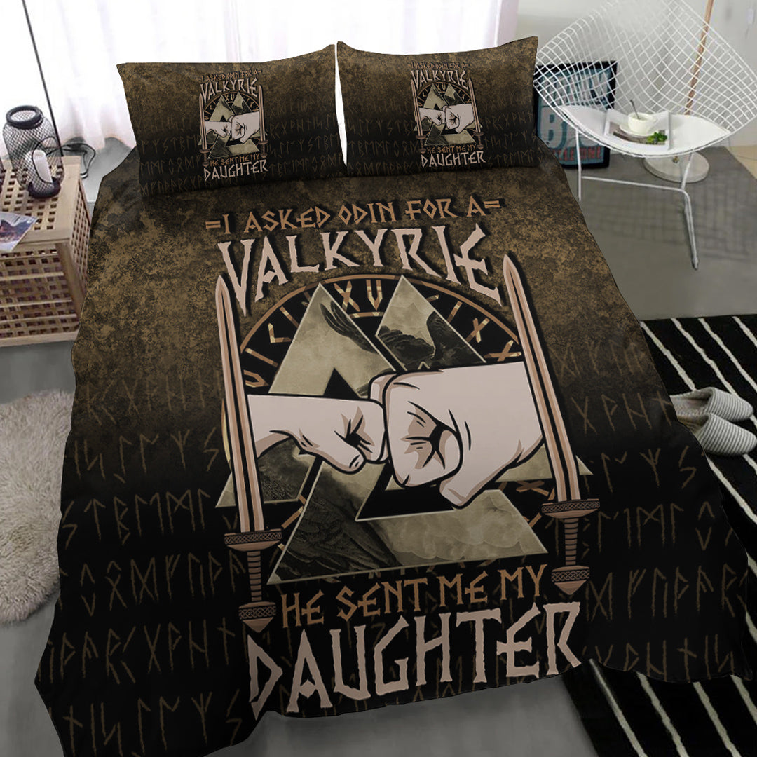 Viking Bedding Set I asked Odin for a Valkyrie Viking Daughter 2