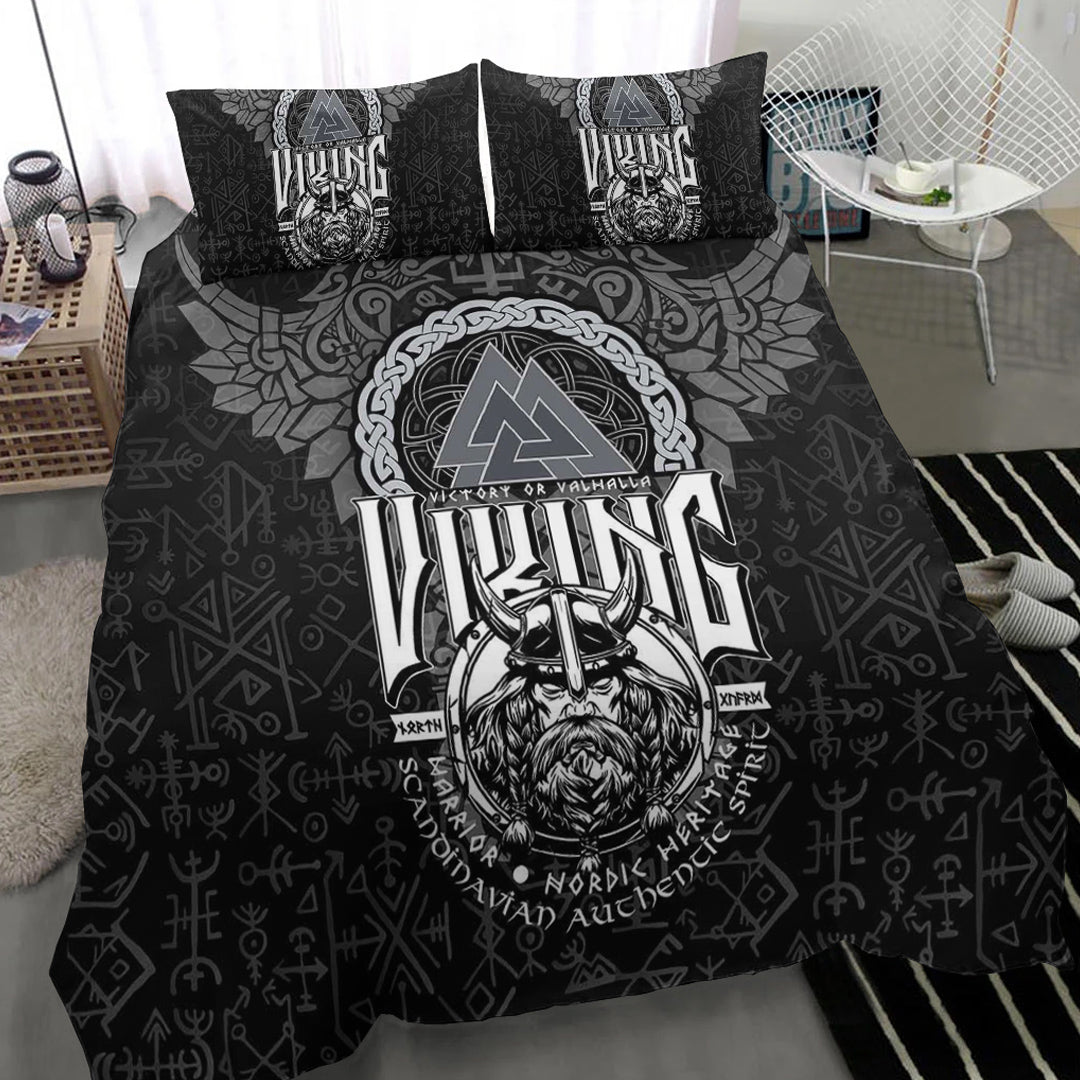 Viking Bedding Set Viking Warrior Valknut