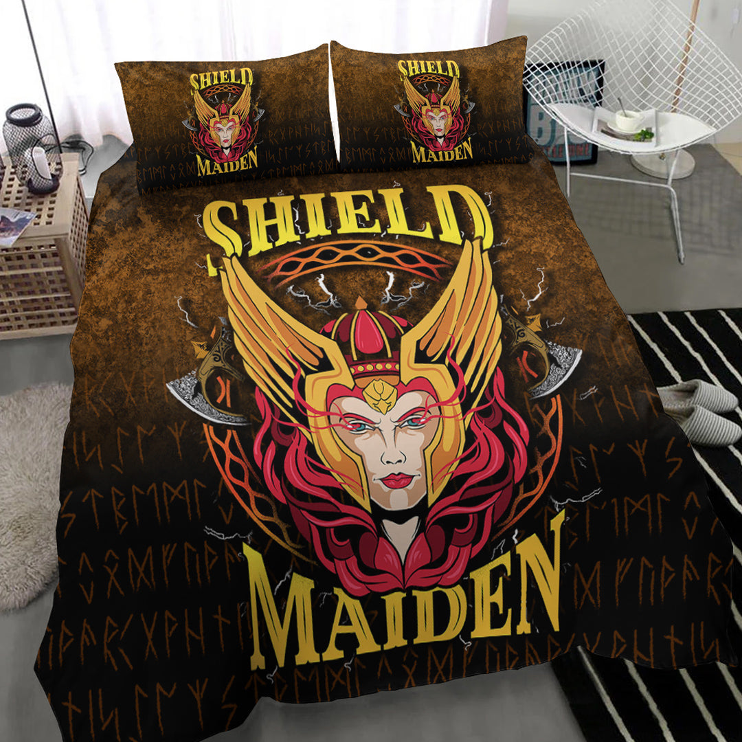 Viking Bedding Set Shield Maiden