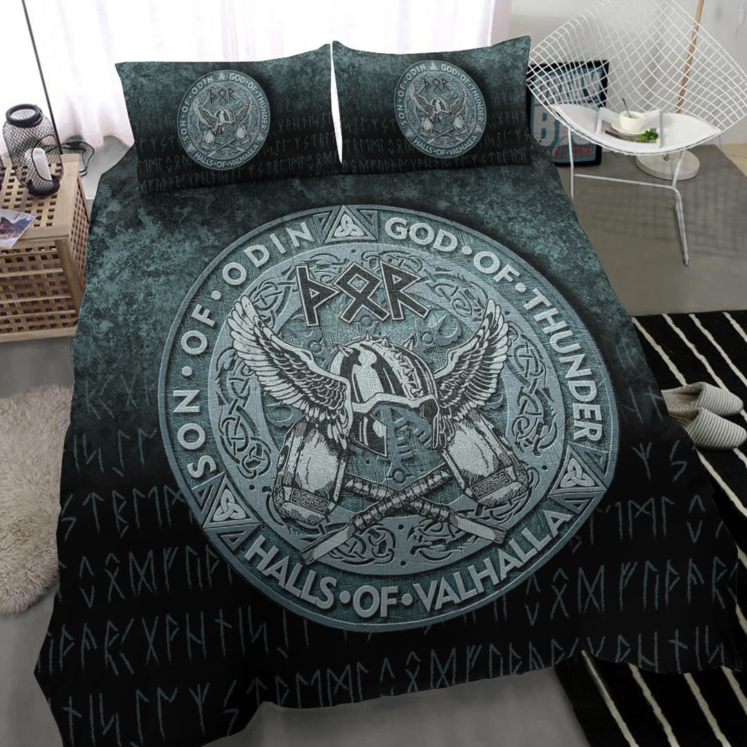 Viking Bedding Set Thor God Of Thunder