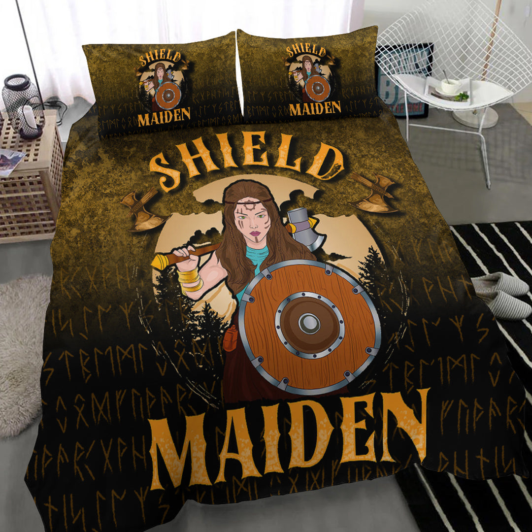 Viking Bedding Set ShieldMaiden Ver01