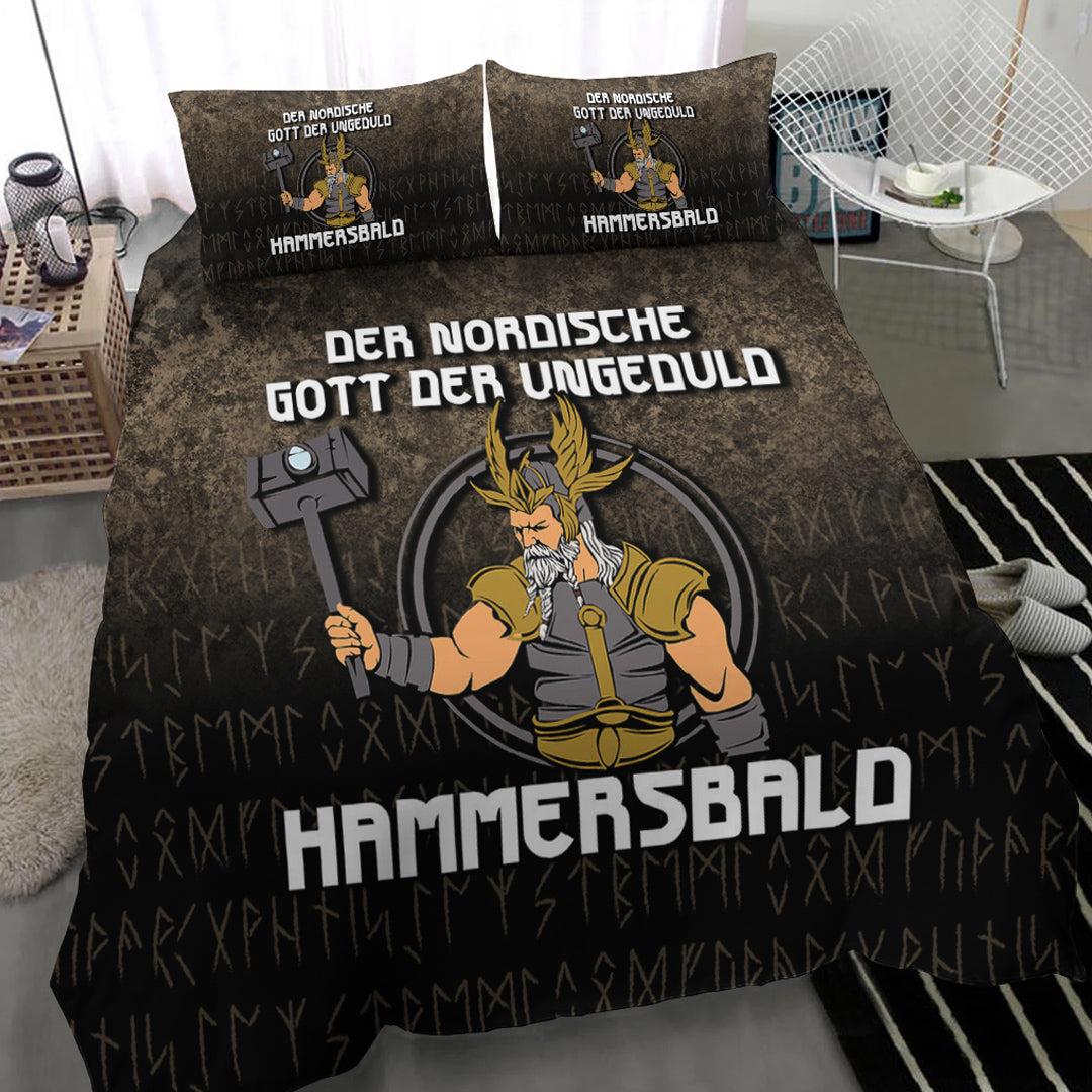 Viking Bedding Set Der Nordische Gott Der Ungeduld Hammersbald