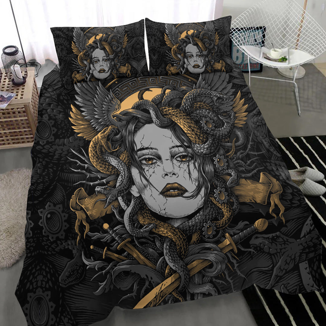 Viking Bedding Set Head Of Medusa