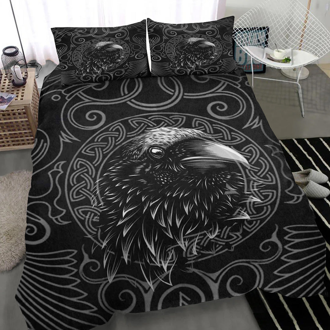 Viking Bedding Set Raven Celtic Style