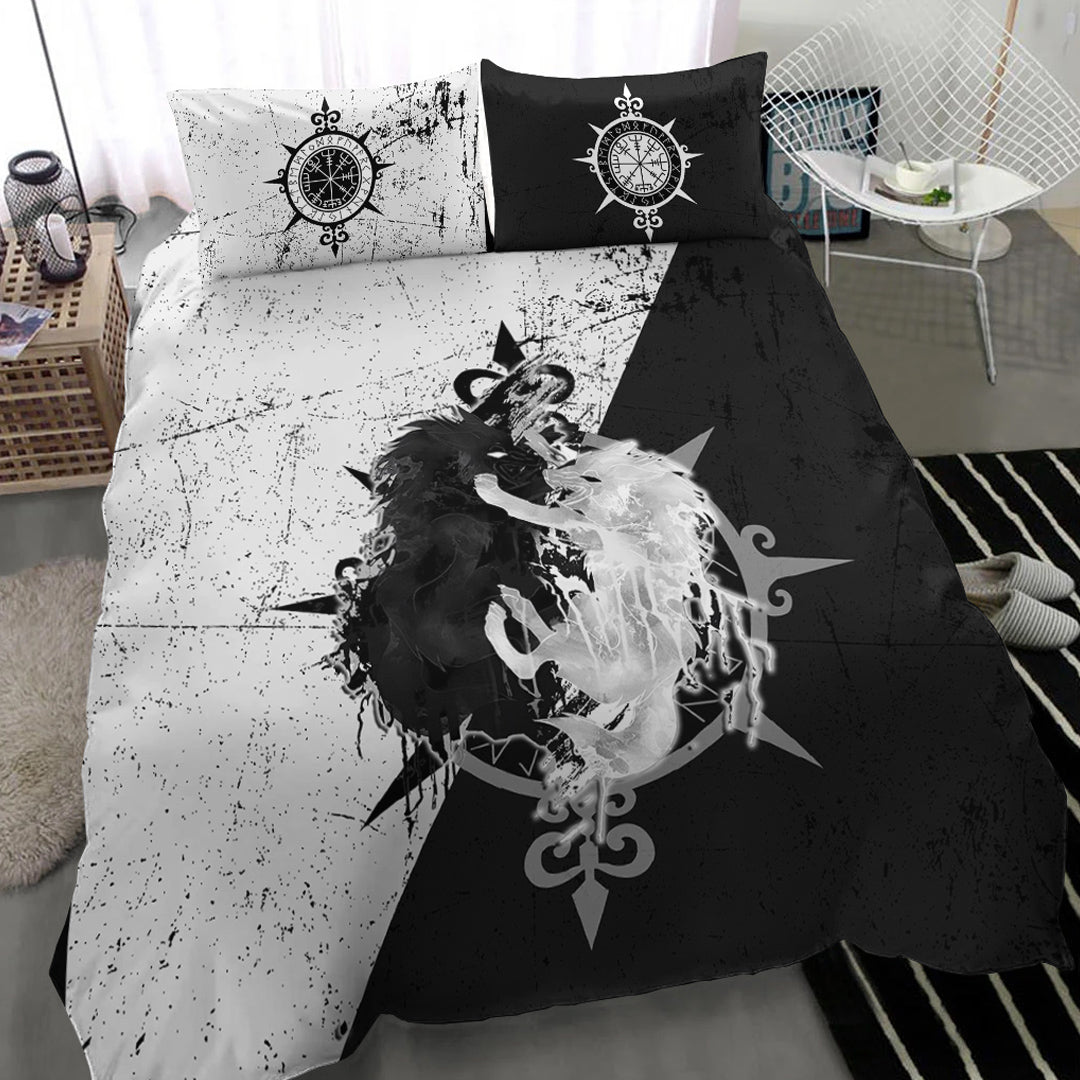 Viking Bedding Set Skoll and Hati Fighter HS