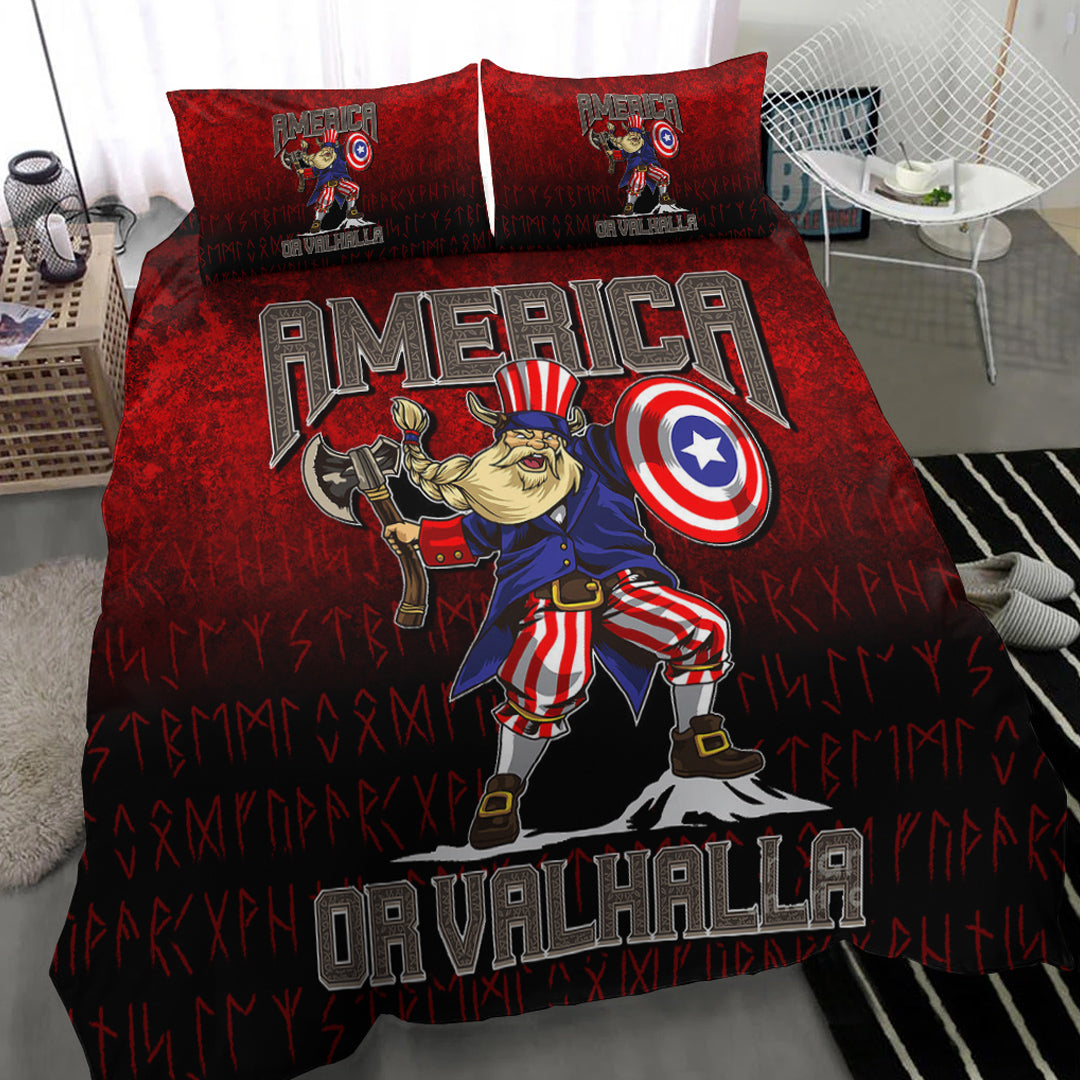 Viking Bedding Set America Or Valhalla Ver02