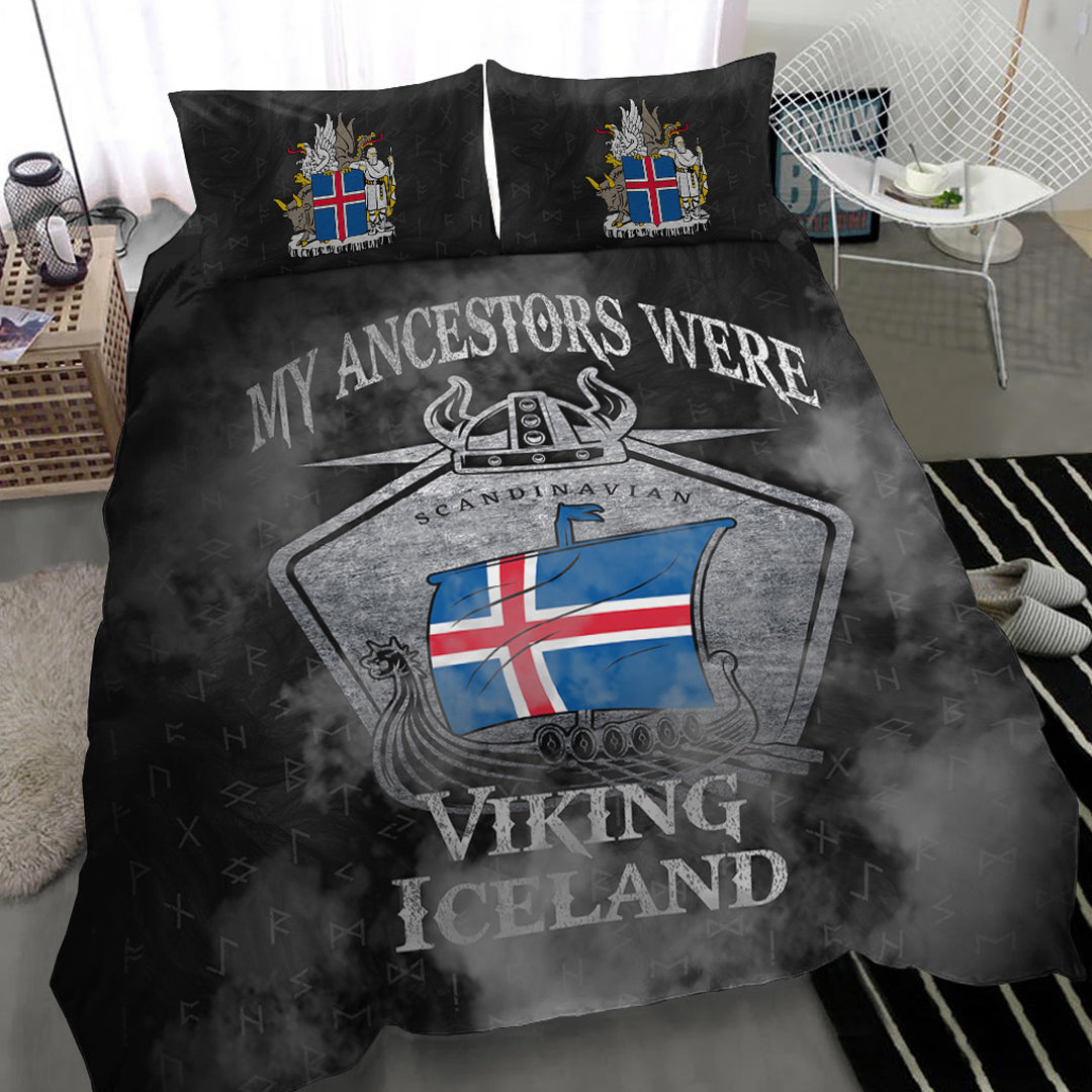 Viking Bedding Set Viking Iceland Drakka Scandinavian