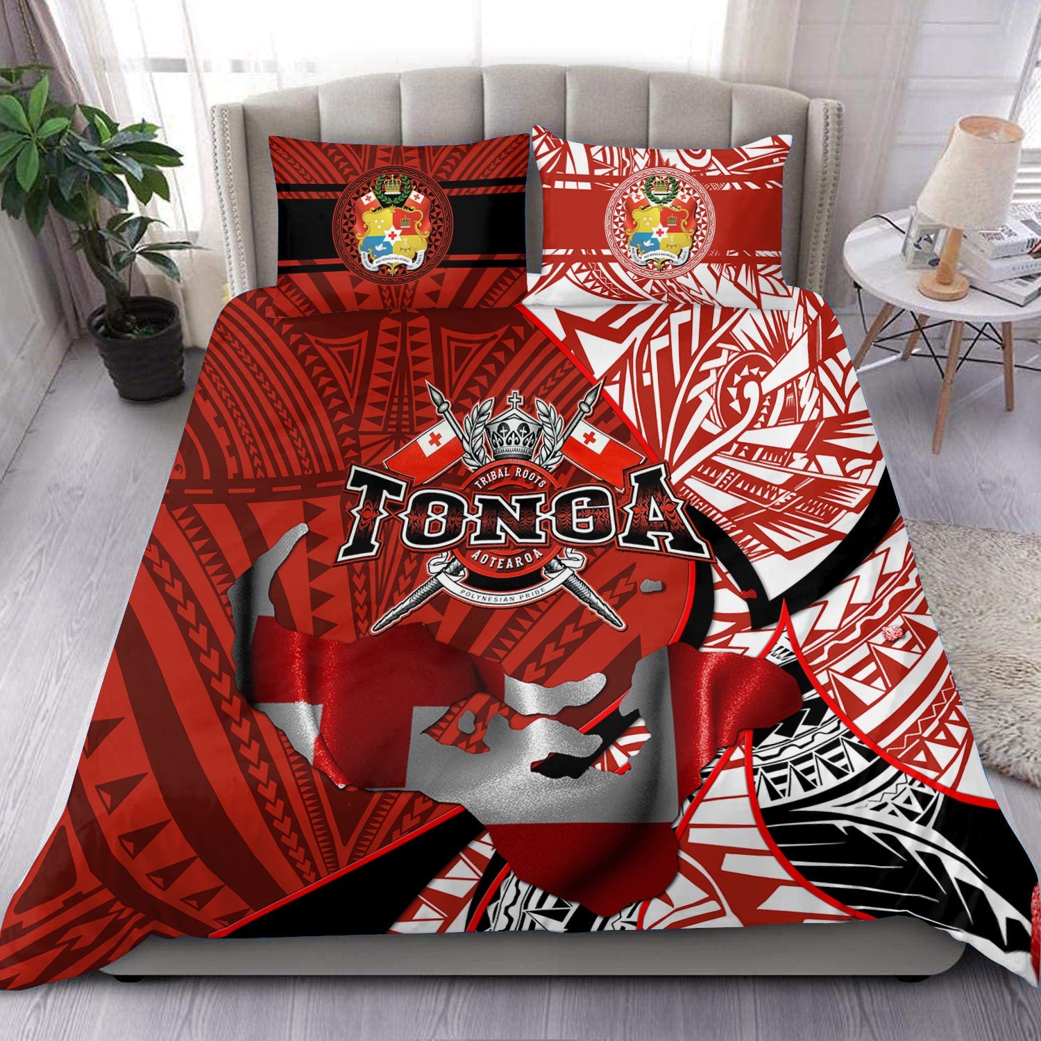 Tonga In My Heart Royal Coat Of Arms Bedding Set