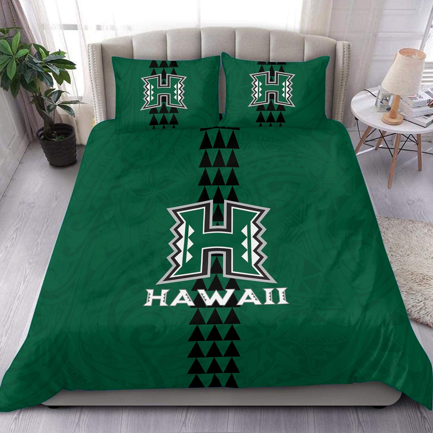 Hawaii Rainbow Warriors Rugby Bedding Set