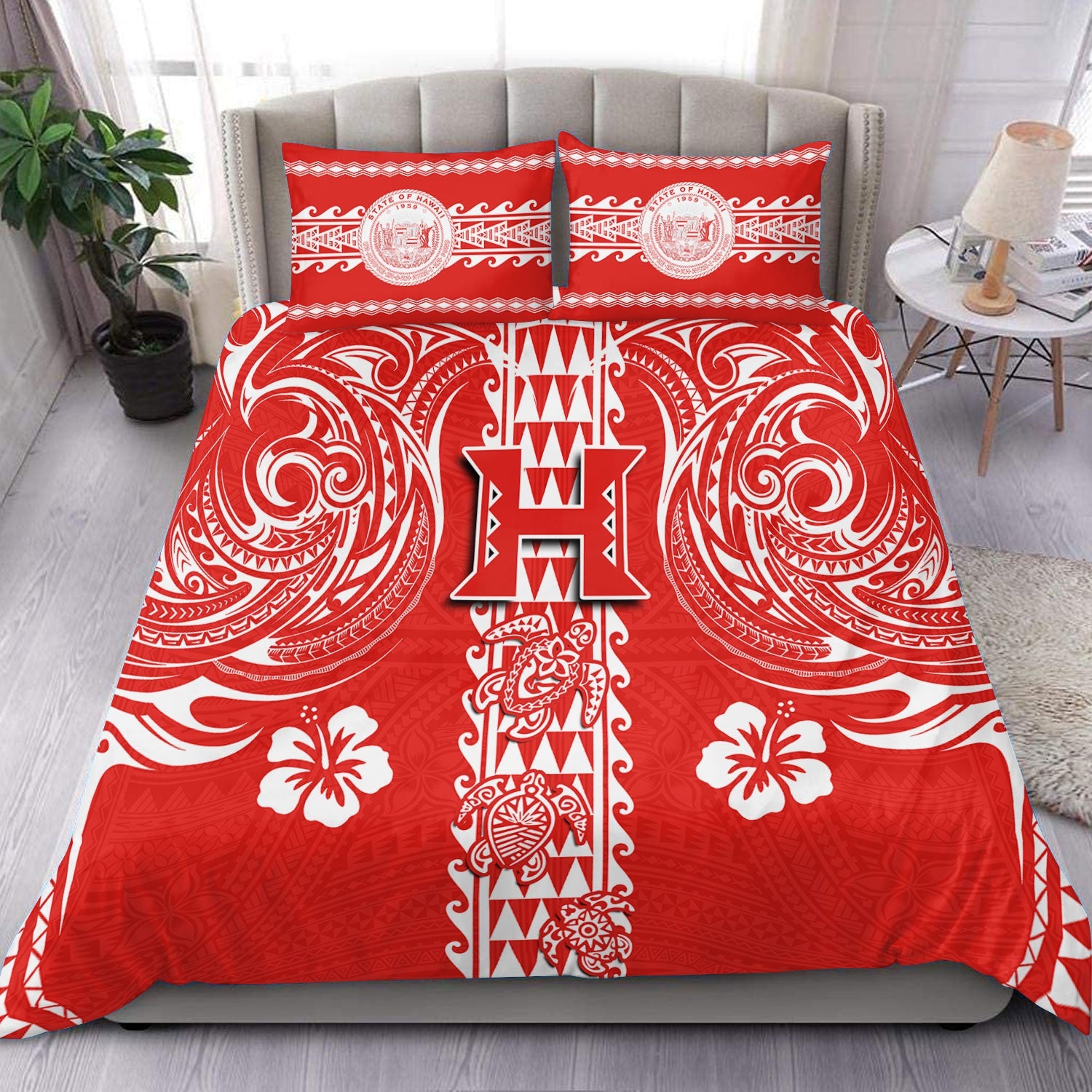 Hilo Hawaii Seal Bedding Set Turtle Style