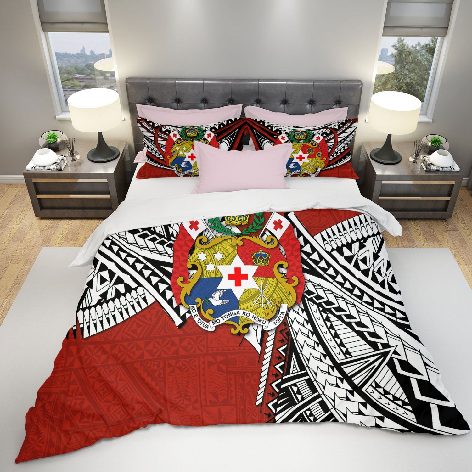 Tonga Vava'u Lahi Coat Of Arms Bedding Set