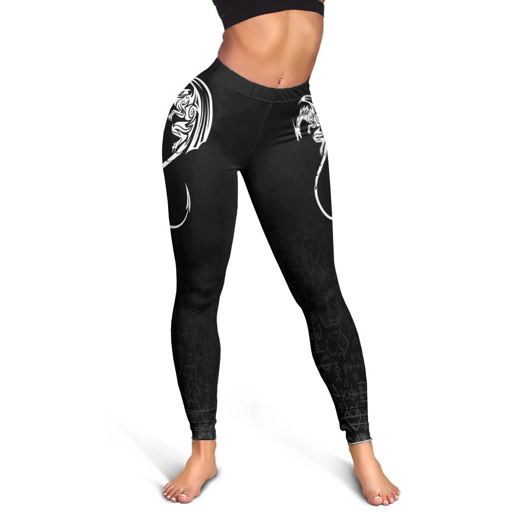 Viking Legging Black Winged Dragon Spirit Of Celts