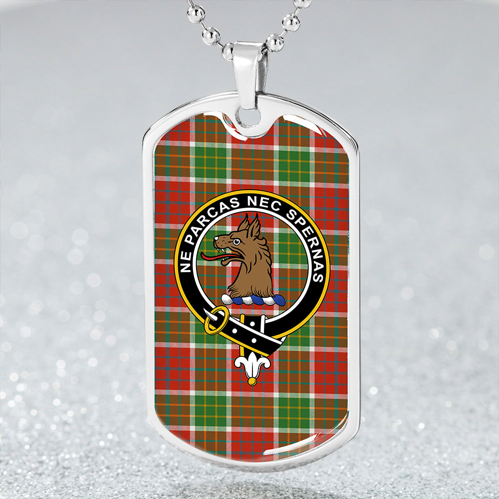 Blackie Ancient Clan Badge Classic Tartan Dog Tag Necklace