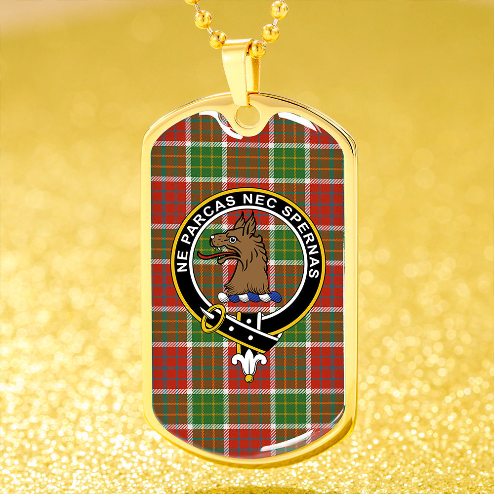 Blackie Ancient Clan Badge Classic Tartan Dog Tag Necklace