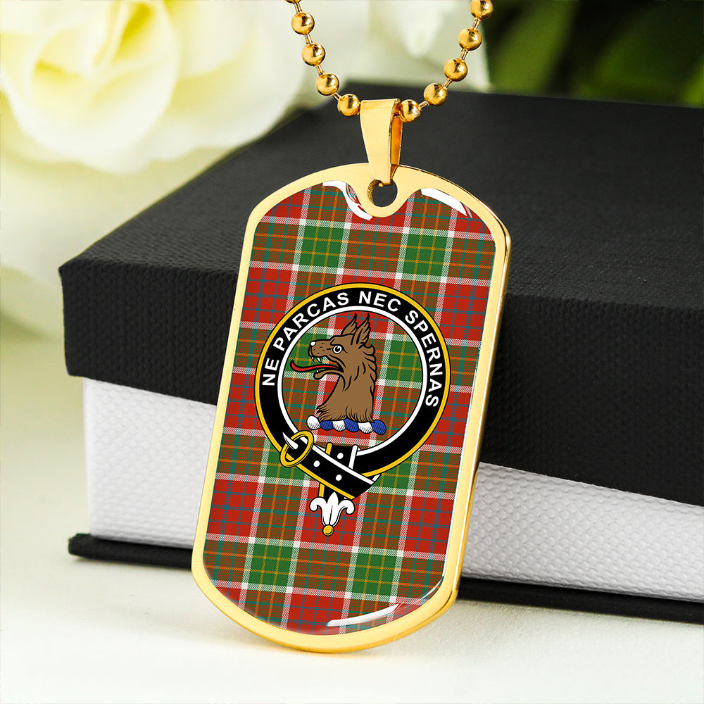 Blackie Ancient Clan Badge Classic Tartan Dog Tag Necklace