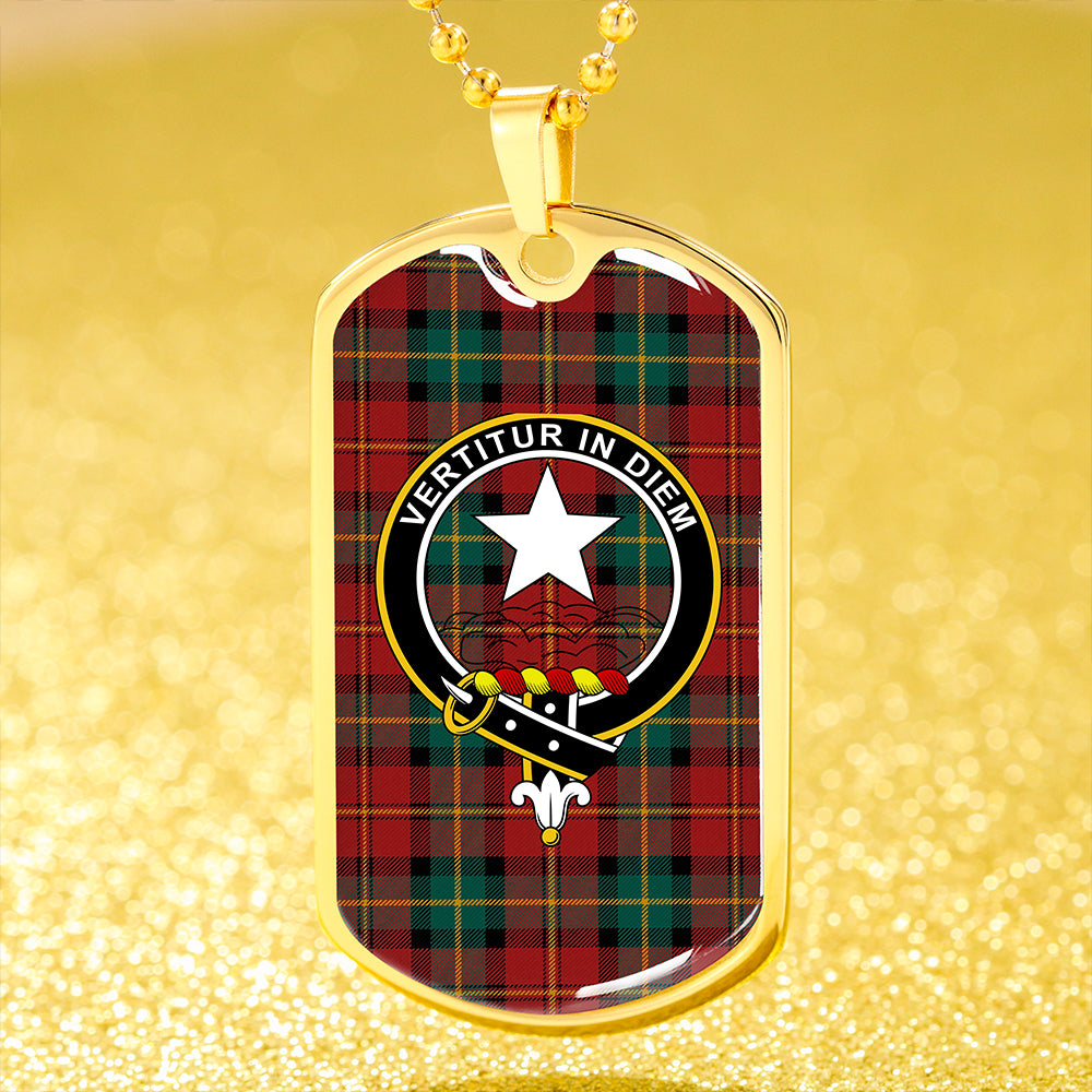 Blackstock Dress Modern Clan Badge Classic Tartan Dog Tag Necklace