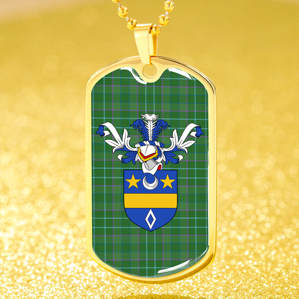 Blackwood Ancient Clan Badge Classic Tartan Dog Tag Necklace