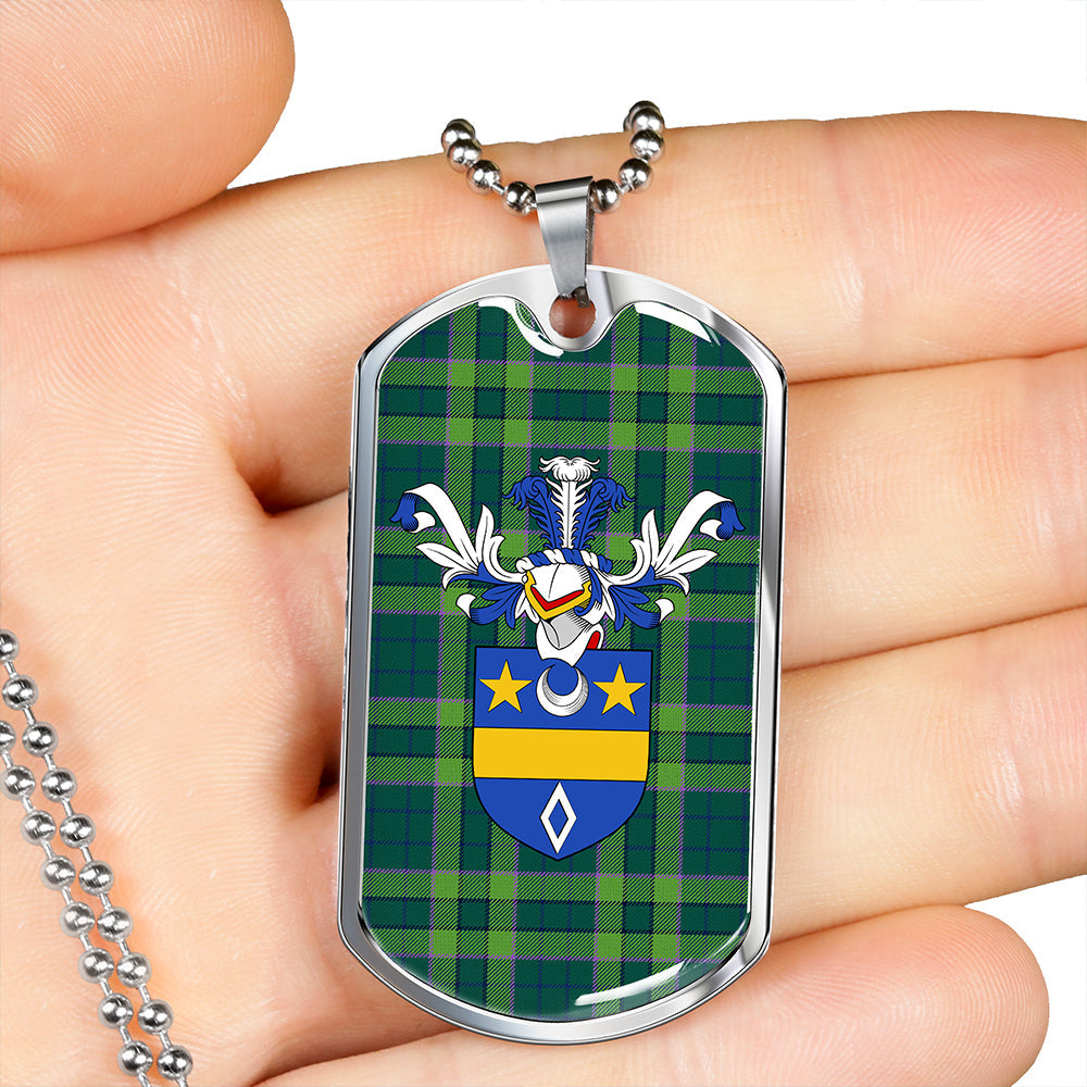 Blackwood Modern Clan Badge Classic Tartan Dog Tag Necklace